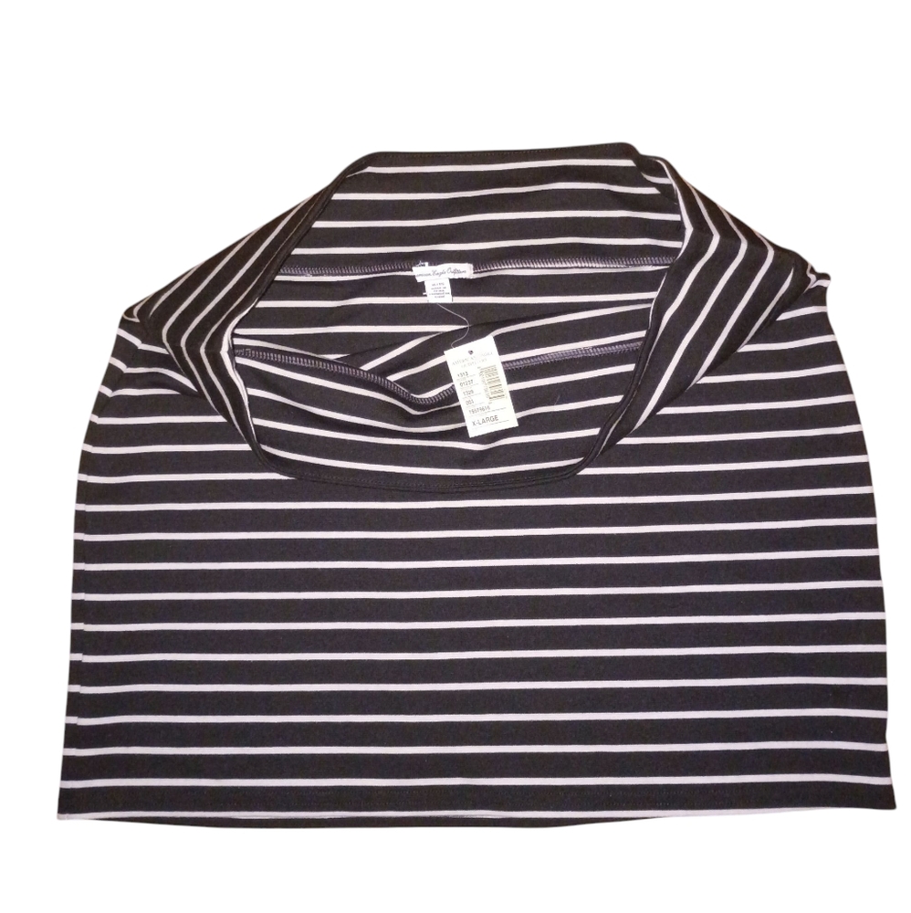 NWT American Eagle Outfitters Black and White Striped Skirt